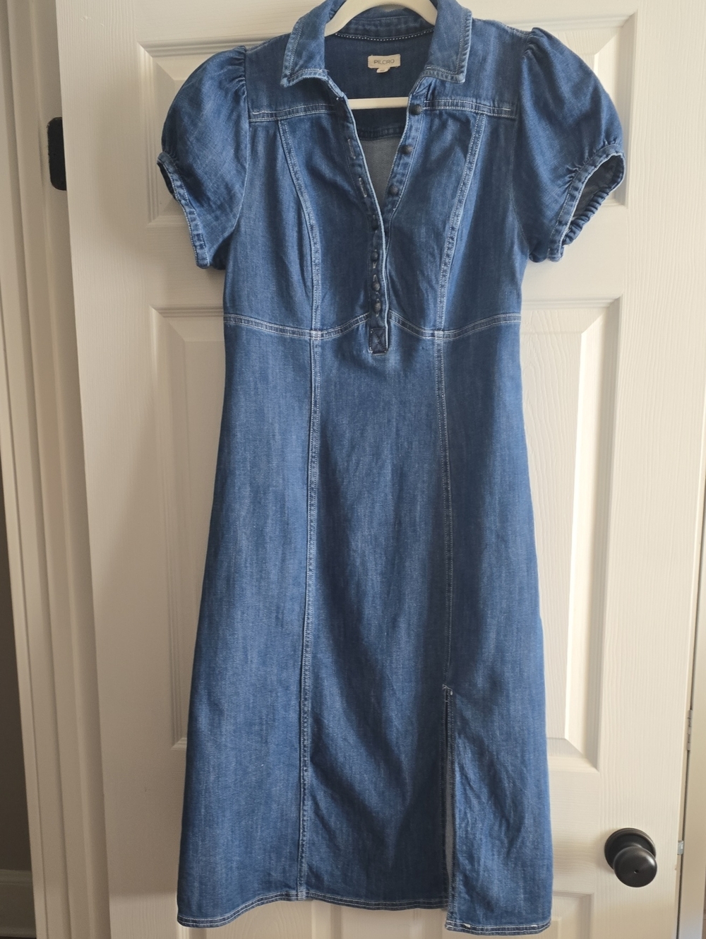 Pilcro Rebekah Denim Slim Midi Dress